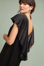 The Odells Flounced Satin Tunic Dress