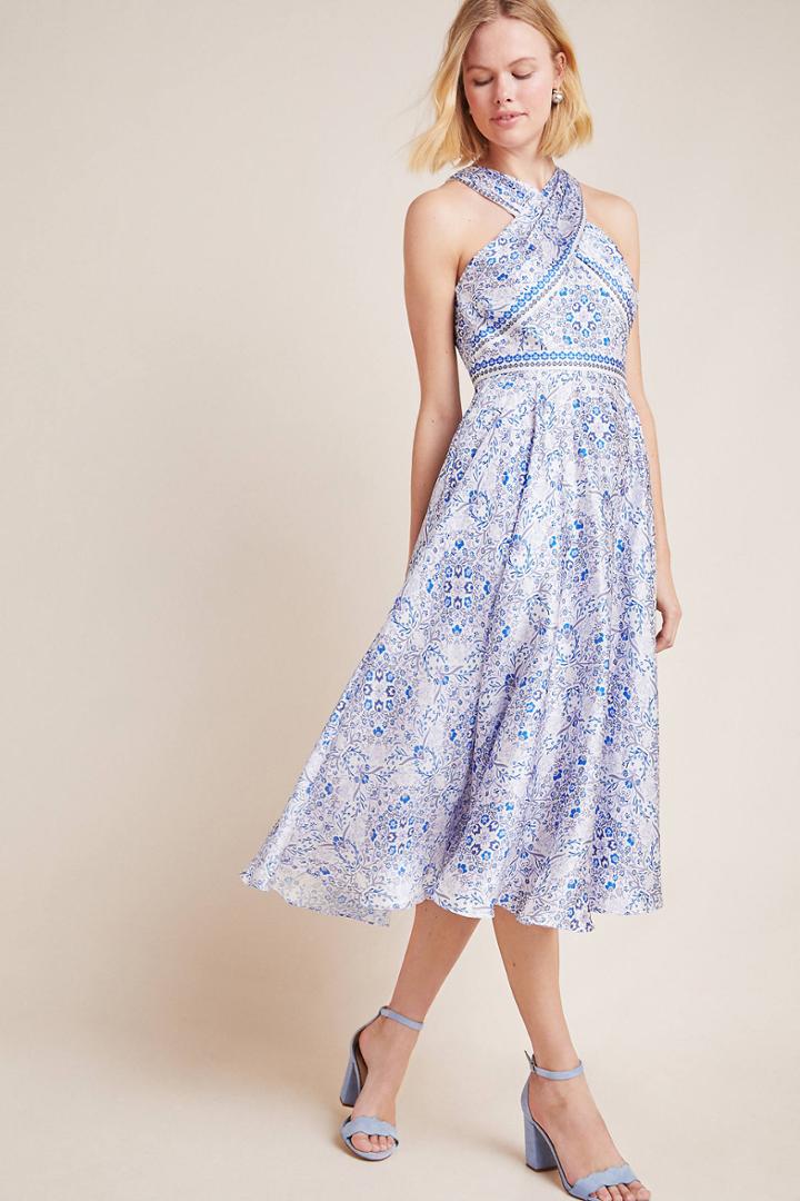 Ml Monique Lhuillier Melete Midi Dress