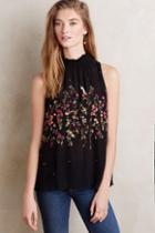 Floreat Lila Embroidered Tank