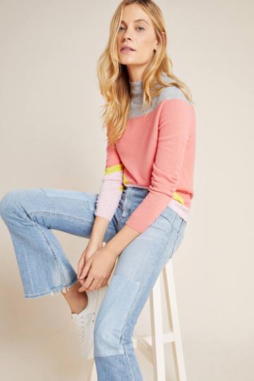 Charli Emilie Colorblocked Cashmere Sweater