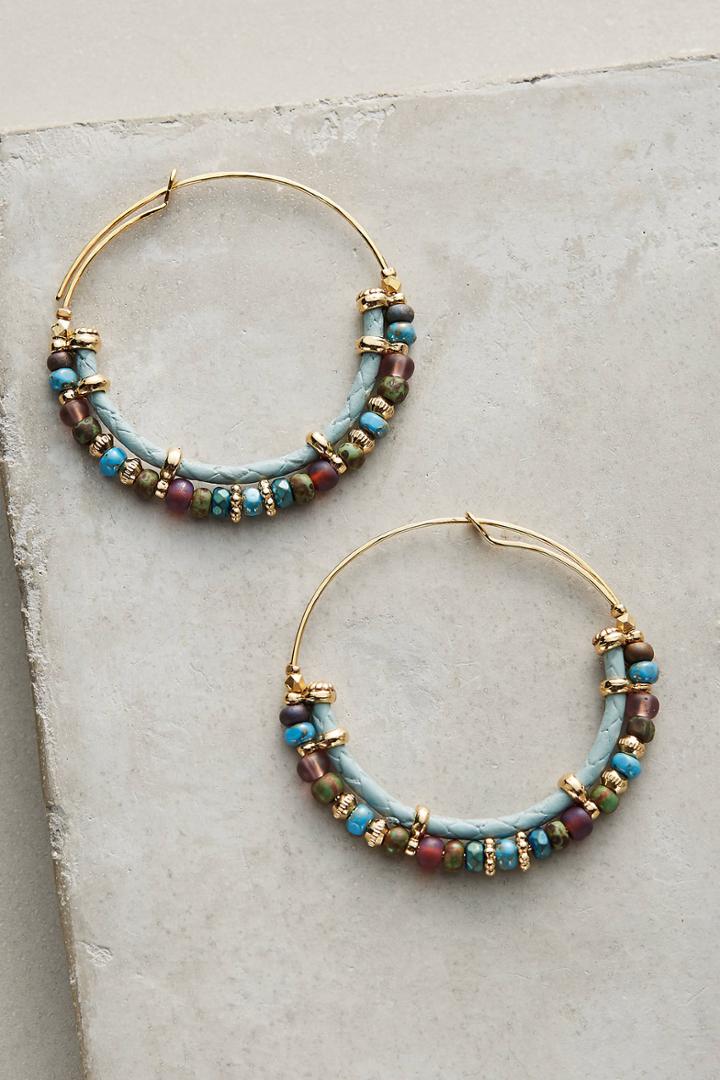 Gas Bijoux Acomedia Beaded Hoops
