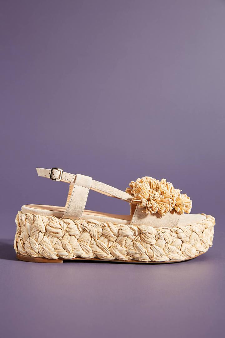 Paloma Barcelo Flower Platform Sandals