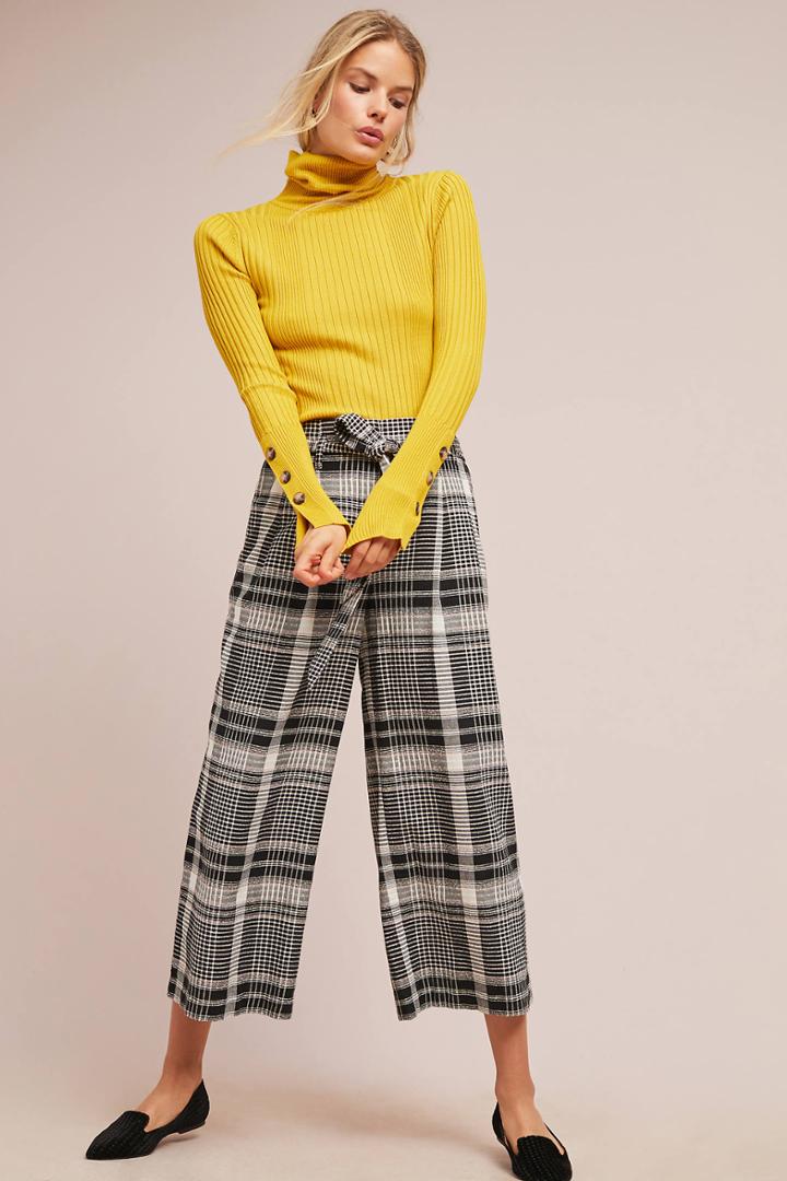 Ett:twa Luca Plaid Wide Legs