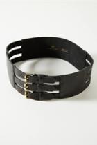 Anthropologie Triple Buckle Corset Belt