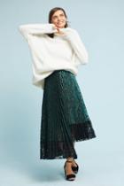 Vivienne Tam Shimmer Asymmetrical Midi Skirt
