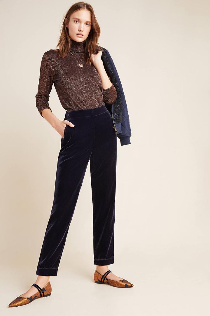 Kachel Jenny Tapered Velvet Pants