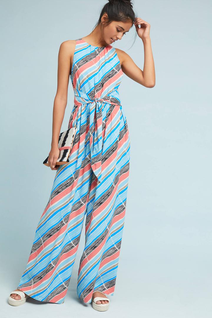 Plenty By Tracy Reese Julliard Striped Jumpsuit