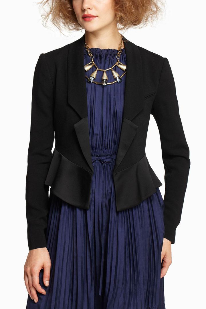 Cropped Tuxedo Jacket