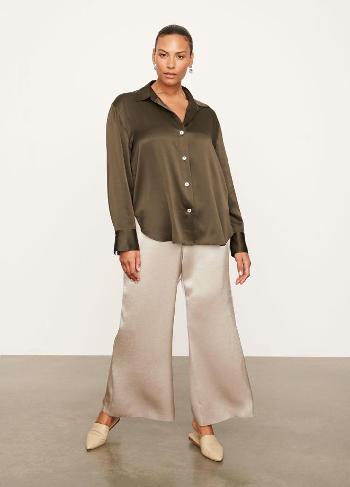 Vince Relaxed Long Sleeve Blouse
