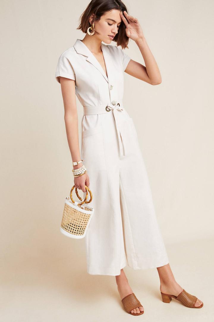 Anthropologie Elizabeth Wide-leg Jumpsuit
