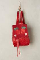 Monaqueda Embroidered Flower Leather Backpack