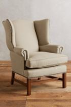 Anthropologie Linen Ludlowe Chair