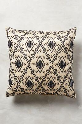 John Robshaw Etched Diamond Pillow Black