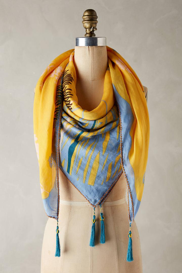 Anthropologie Wildflower Scarf