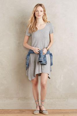 Bordeaux Ribbed Day Dress