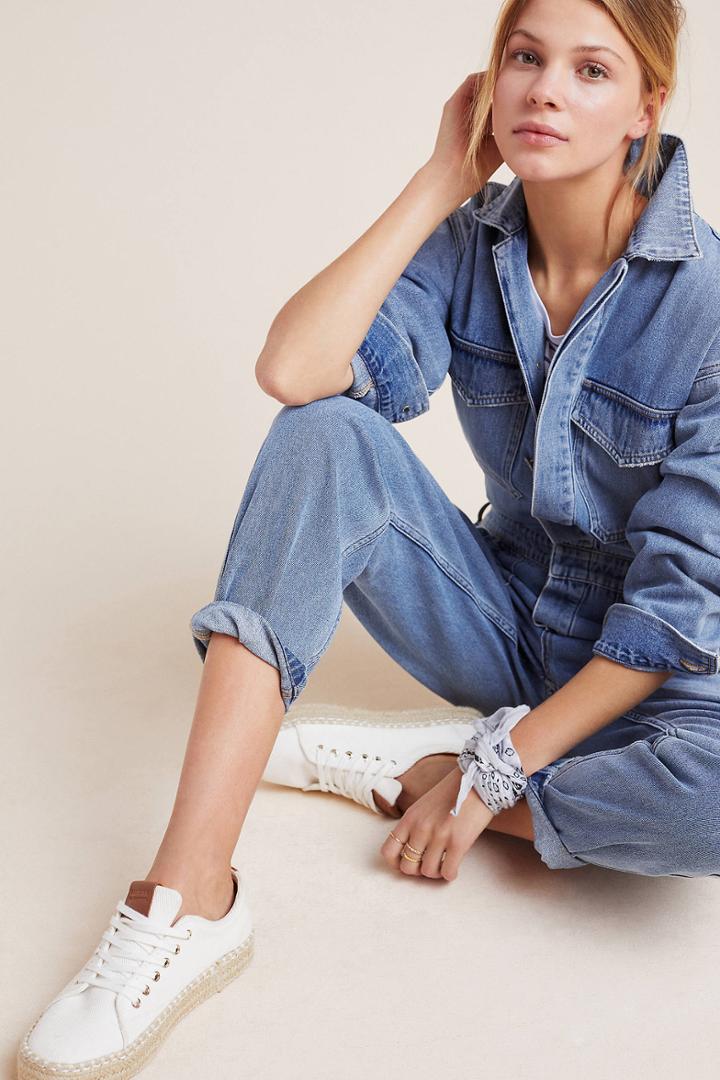 Anthropologie Citizens Of Humanity Marta Denim Jumpsuit