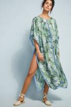 Red Carter Palm Party Caftan