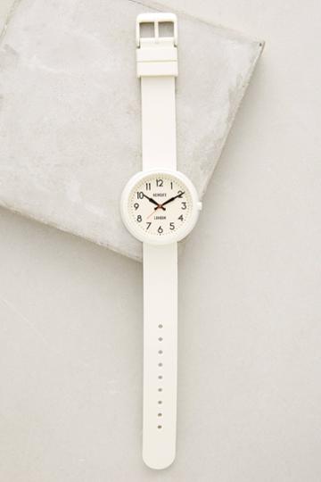 Newgate Clocks Electric Minky White Watch