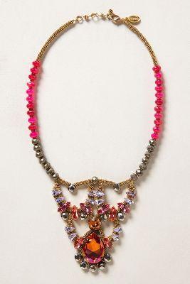 Anthropologie Firebird Bib Necklace