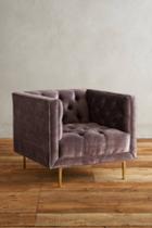 Anthropologie Slub Velvet Mina Chair