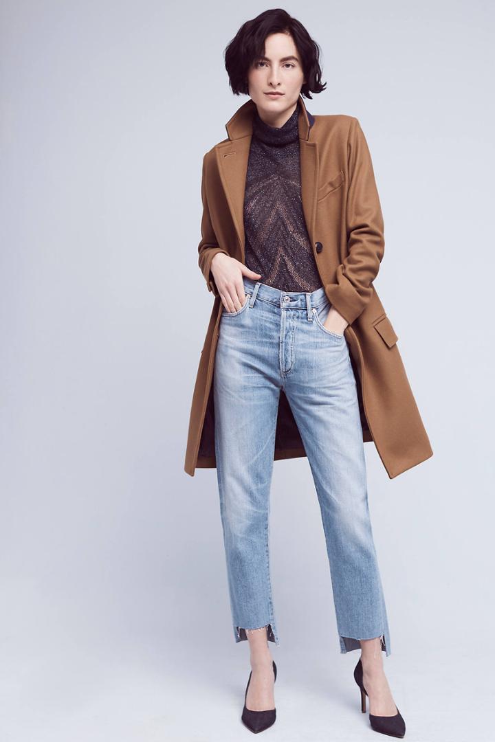 Citizens Of Humanity Liya Ultra High-rise High-low Crop Jeans