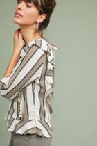 Isabella Sinclair Striped & Ruffled Blouse