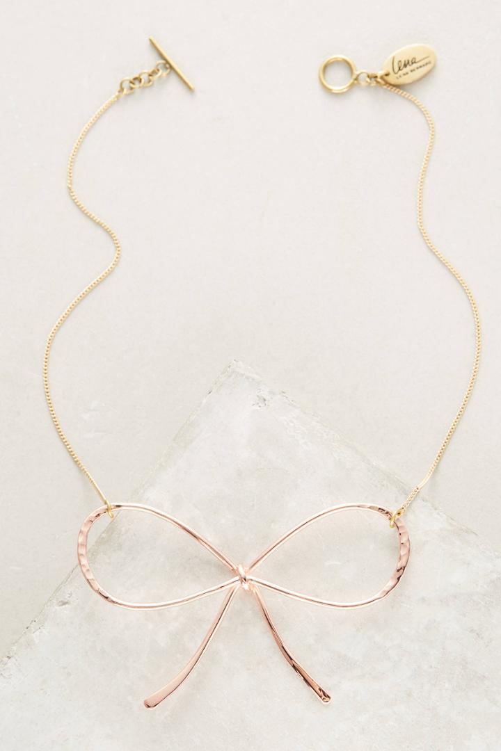 Lena Bernard Rose Bow Necklace