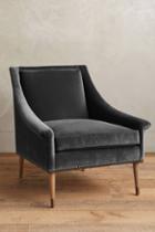 Anthropologie Velvet Tillie Armchair
