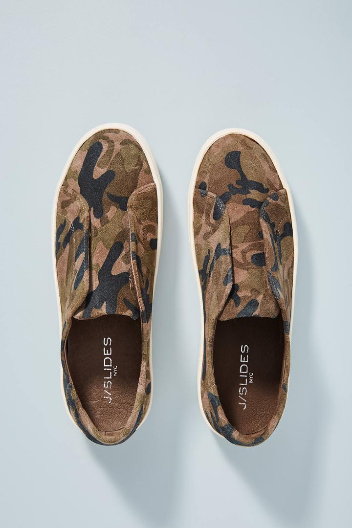 J/slides Classic Camo Platform Sneakers