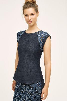 Weston Sliced Denim Tee