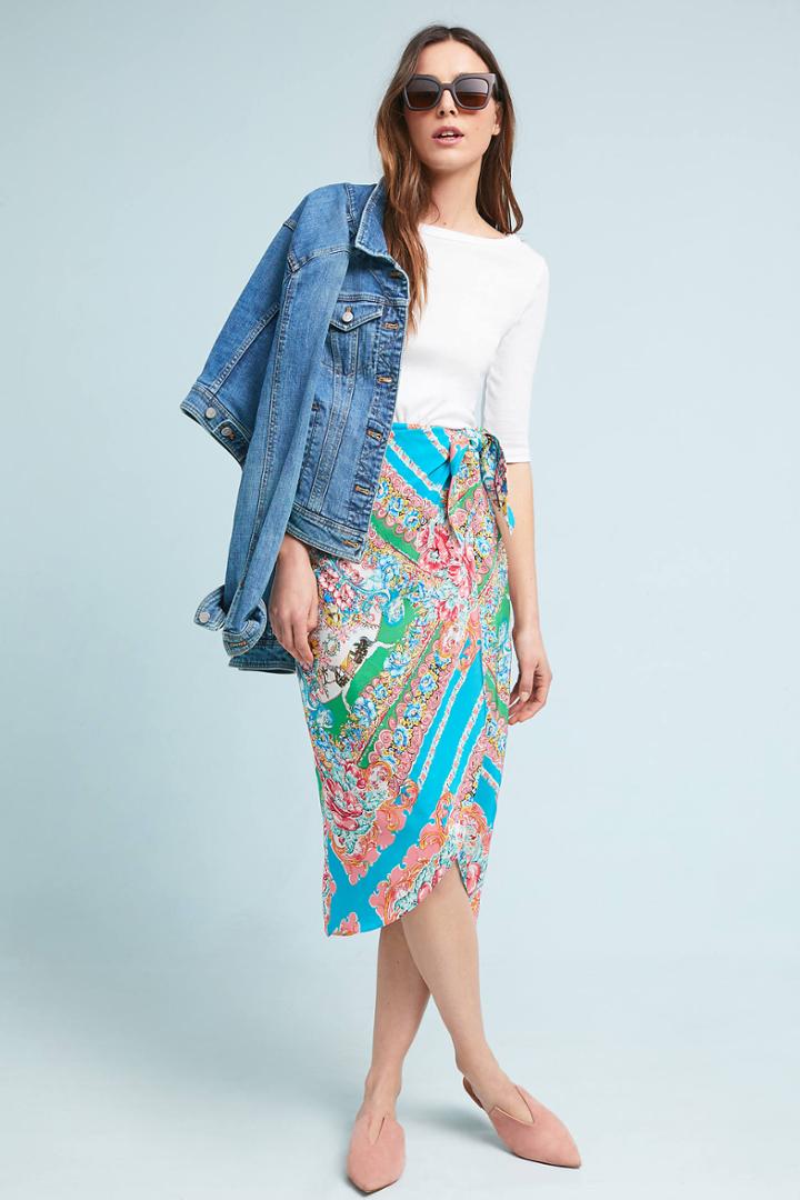 Maeve Bette Wrap Skirt