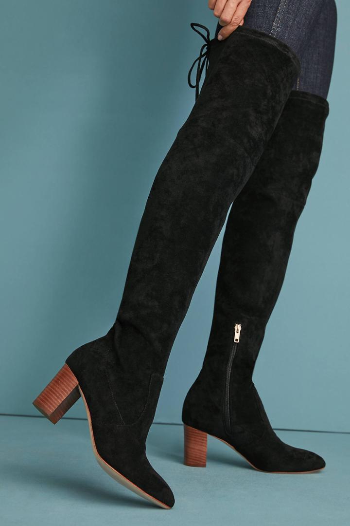 Anthropologie Over-the-knee Tied-back Boots