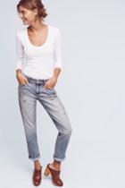 Pilcro Hyphen Bejeweled Mid-rise Jeans