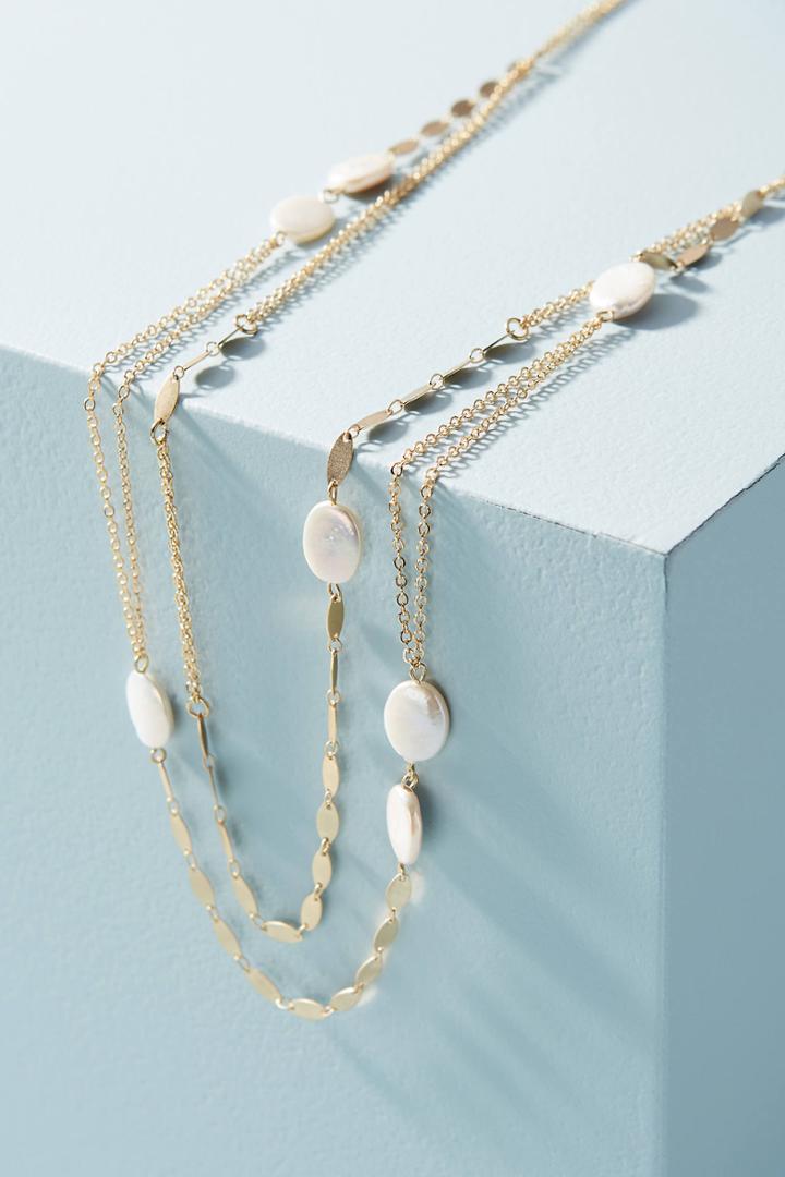 Anthropologie Freshwater Pearl Necklace