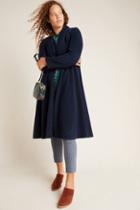 Anthropologie Cassia Sueded Sherpa Coat