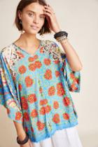 Anthropologie Farm Rio Ophelia Fringed Pullover