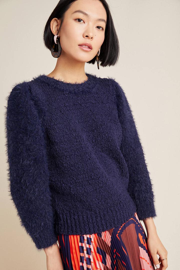 Anthropologie Valerie Eyelash Sweater