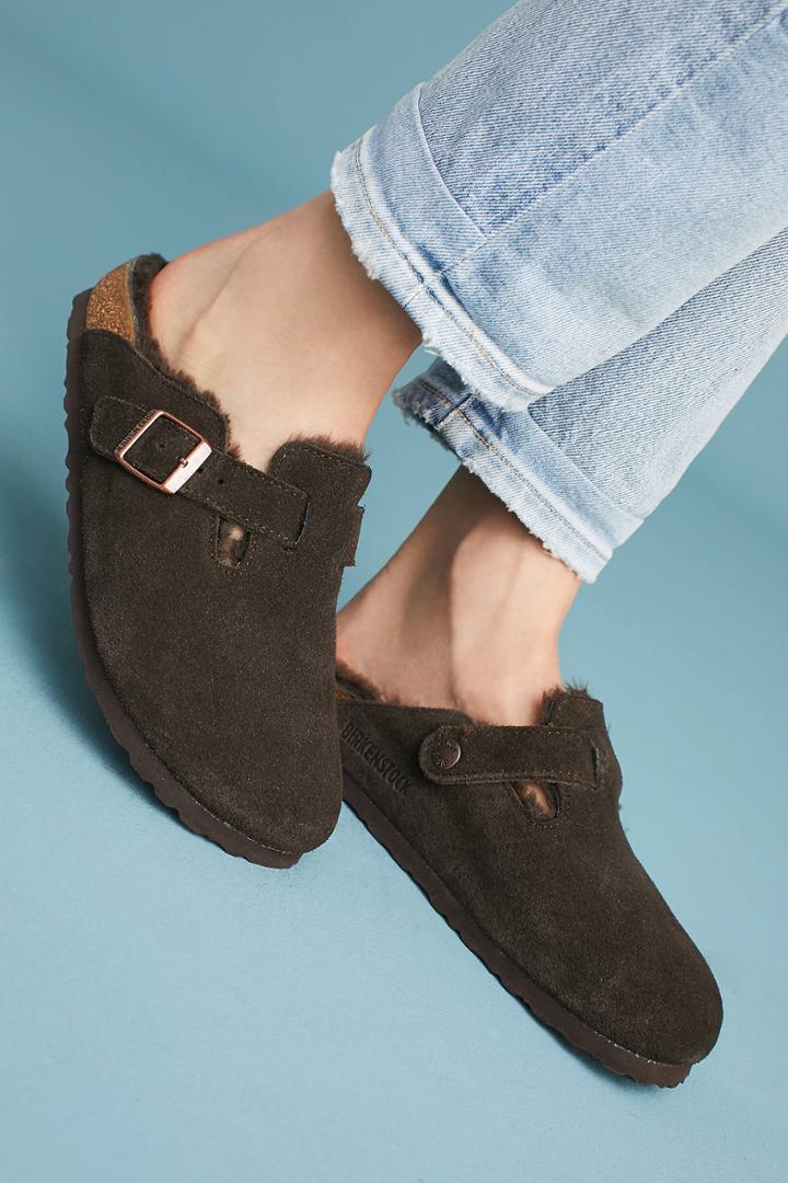 Birkenstock Boston Shearling-lined Slides