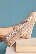 J/slides Renata Metallic Quilted Espadrilles