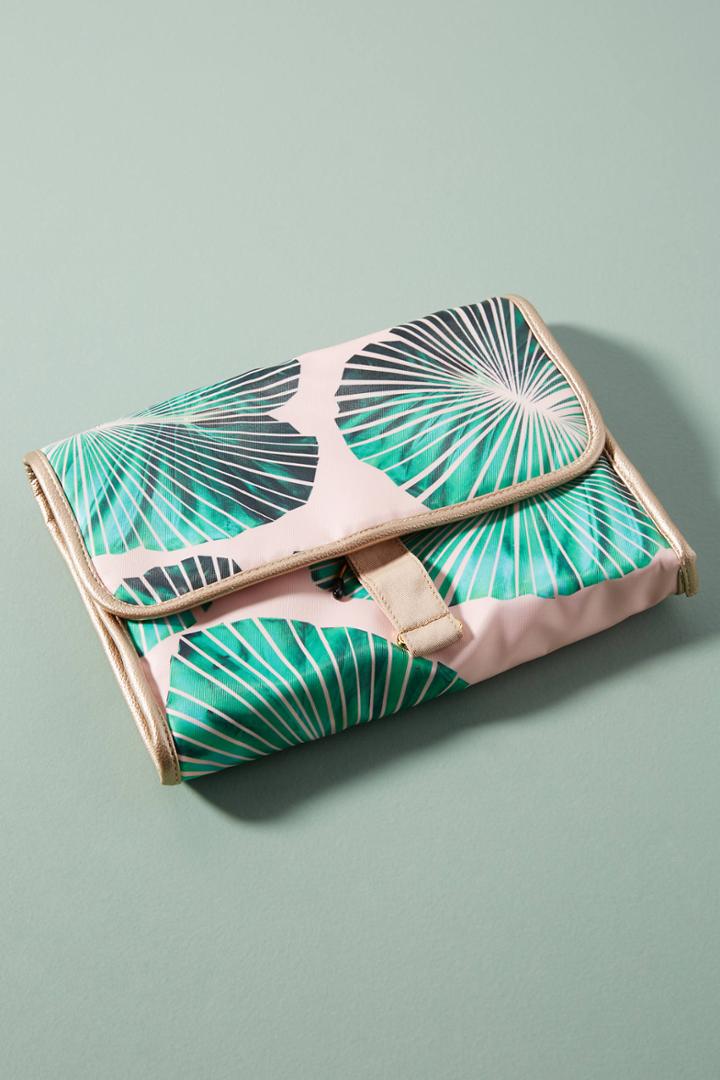 Anthropologie May Flowers Hanging Travel Case