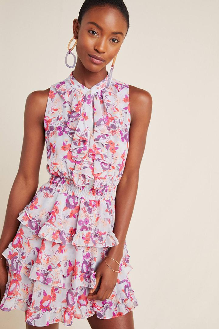 Misa Imelda Ruffled Mini Dress