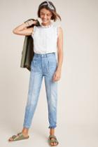 La Vie By Rebecca Taylor Front Seam Ultra High-rise Straight Jeans