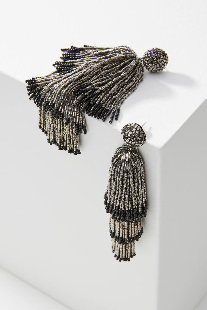 Deepa Gurnani Arieda Tassel Drop Earrings