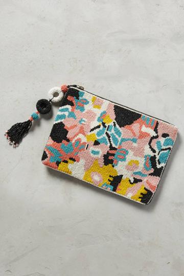 Anthropologie Beaded Ikebana Pouch