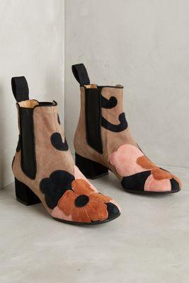 Maliparmi Flowering Suede Booties