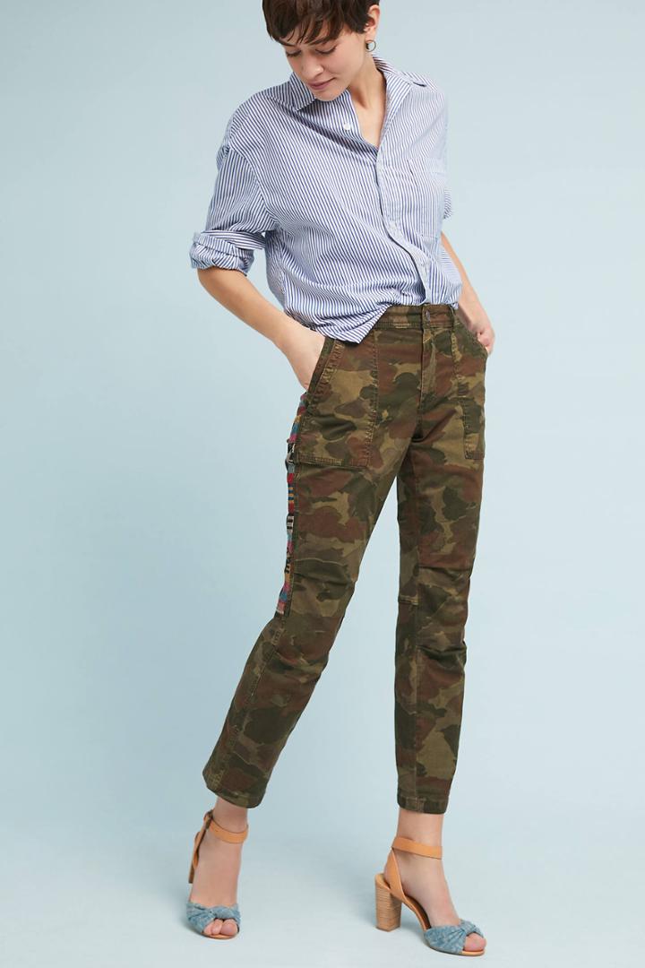 Anthropologie Striped Wanderer Utility Pants