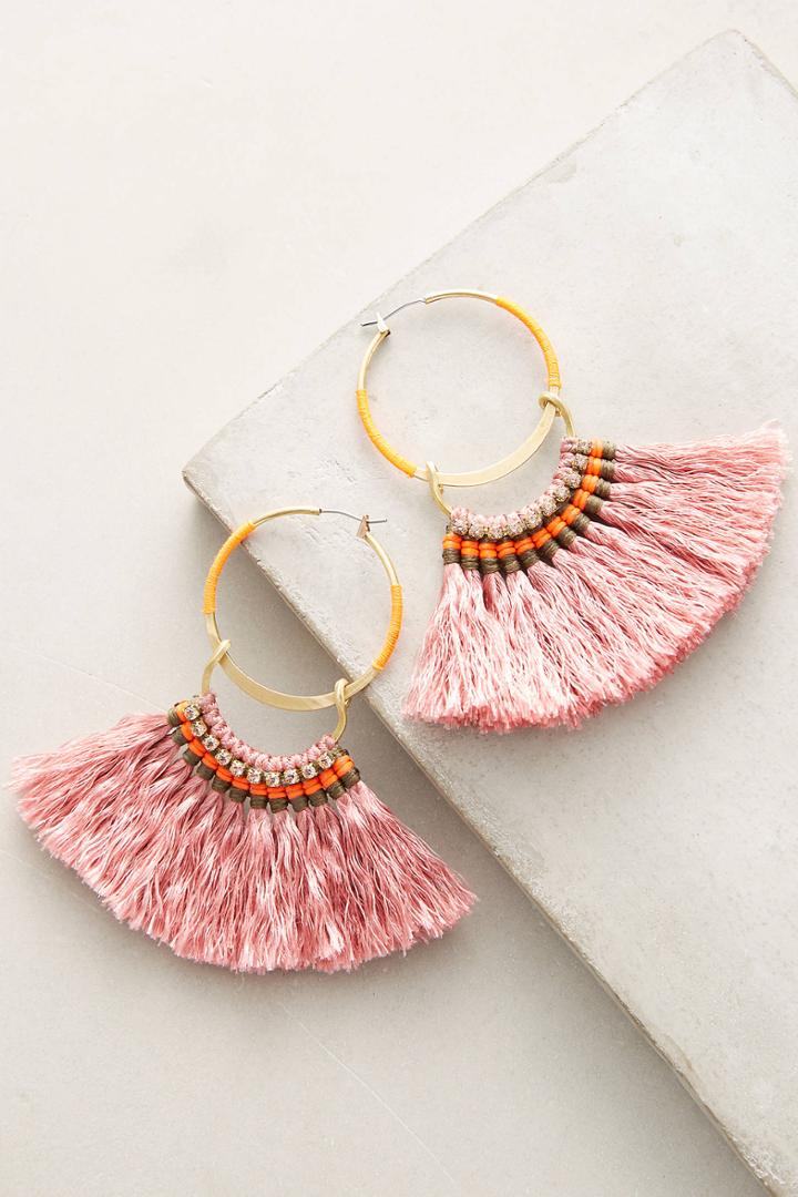 Serefina Turaco Hoop Earrings