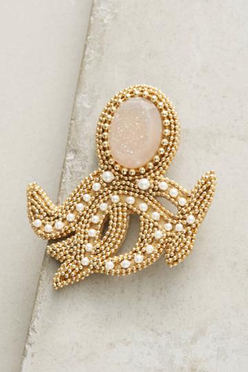 Bea Valdes Crystal Octopus Brooch