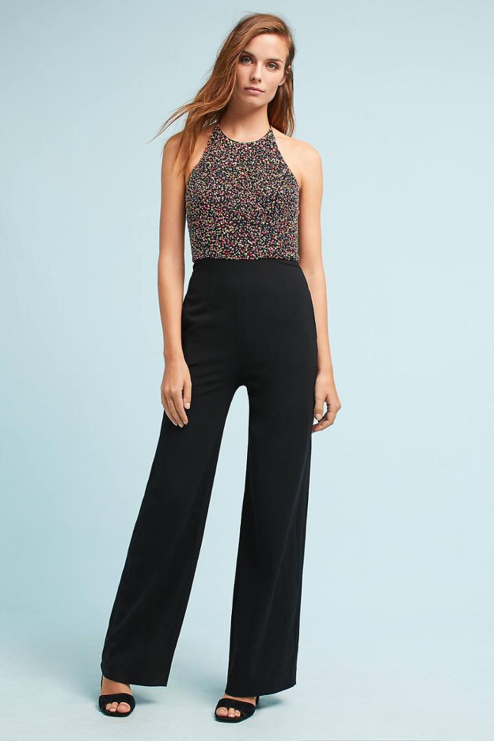 Ml Monique Lhuillier Sequined Jumpsuit