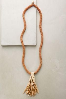 Matthew Addonizio Leather Tassel Necklace